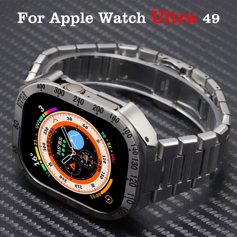 FancyWrist Umbau-Mod-Kit Metallgehäuse für Apple Watch, Edelstahl, Silber - Bild 2