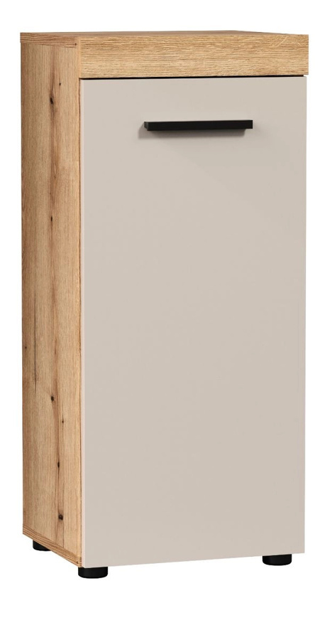 Badezimmer Kommode Celeste in Kaschmir und Eiche, B/T/H: 81 x 36 cm - Bild 3