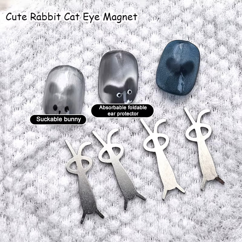 South Moon 5-teiliges Set Magnete für Nagelkunst, Kaninchen, Bär, Katze - Bild 2