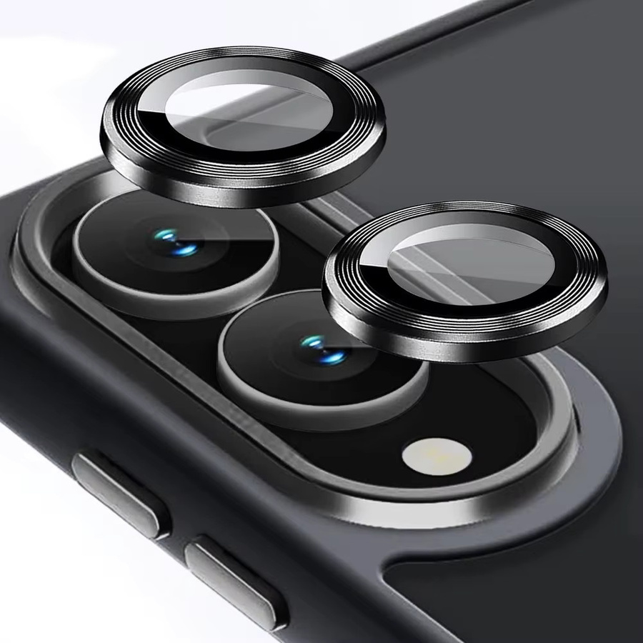 Objektivschutz aus gehärtetem Glas für Samsung Galaxy S25 Edge 5G, 1 Set, Transparent/Silber - Bild 1