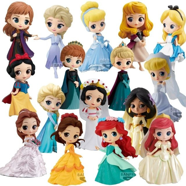 Bandai Disney Prinzessin Qposket Anime Figur, Schneewittchen Aurora Alice, Action Figur - Bild 1