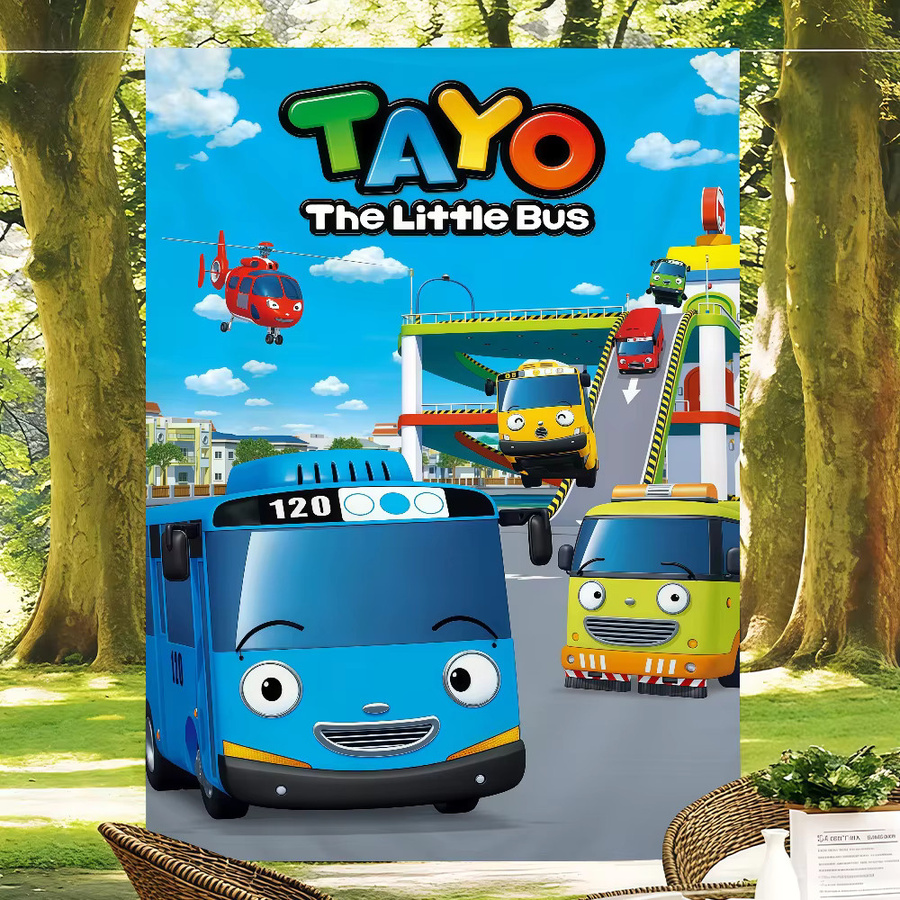 Warner Bros. Cartoon-Tayo Kunstdruck Der kleine Bus Mehrfarbig B: 60,0 cm, H: 40,0 cm - Bild 3
