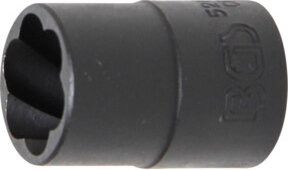 BGS Spiral-Profil-Steckschlüssel-Einsatz Schraubenausdreher mit 1/2 Zoll Innenvierkant und 16 mm Schlüsselweite - Bild 1