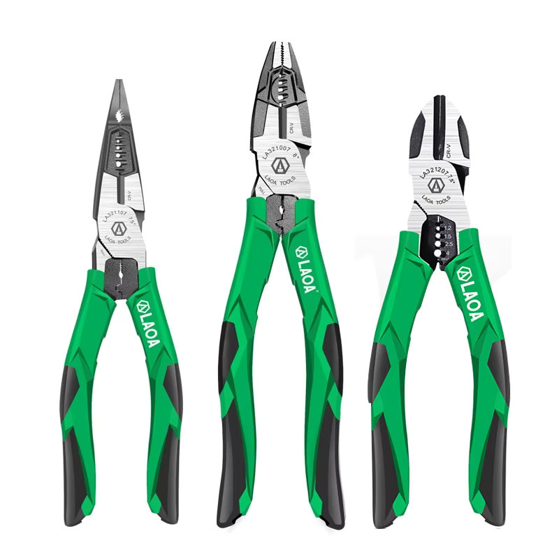 LAOA Professional CRV Multifunktions-Drahtschneider und Diagonalzange mit Abisolierfunktion für Elektriker - Bild 4