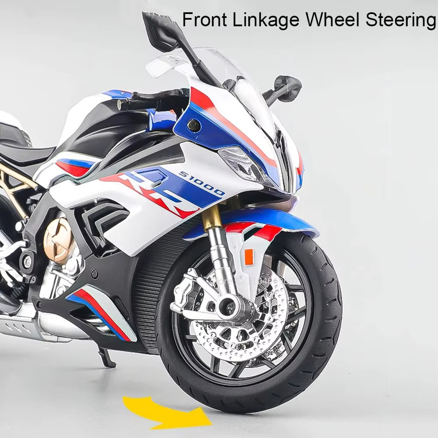 Kawazaki NINJA H2R Modell Motorrad, 1:12, Metall, mit Licht und Sound - Bild 3