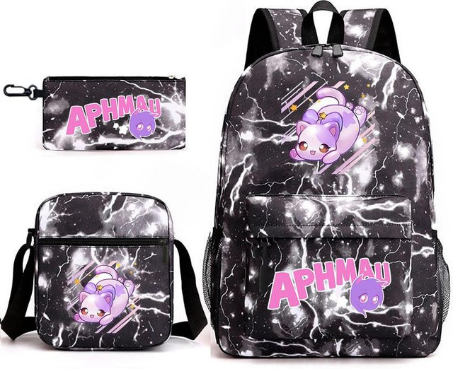 Aphmau Schultaschen Set mit Rucksack, Federmäppchen und Umhängetasche in Multicolour - Bild 1