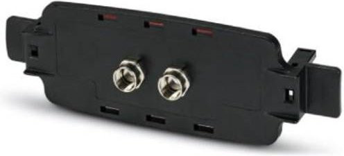 Phoenix Contact Frontplatte ECS-P-122X169-L-UV1-2M12 2230006 Schwarz B: 19,6 cm, H: 6,2 cm, T: 3,4 cm - Bild 1