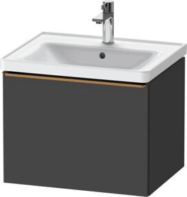 Duravit Waschtischunterschrank D-Neo in Grau Matt, B/T/H: 58,4 x 45,2 x 44 cm - Bild 1