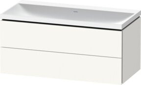 Duravit L-Cube Badmöbel-Set weiß matt, wandhängend, B/T/H: 100 x 48 x 48 cm - Bild 1