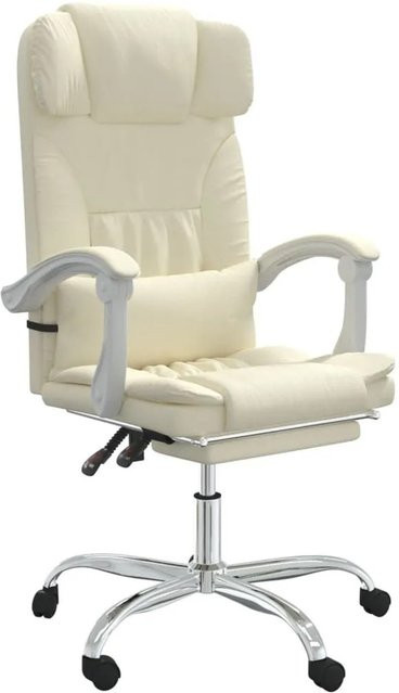 vidaXL Executive Bürostuhl mit Massagefunktion in Beige aus Kunstleder - Bild 1