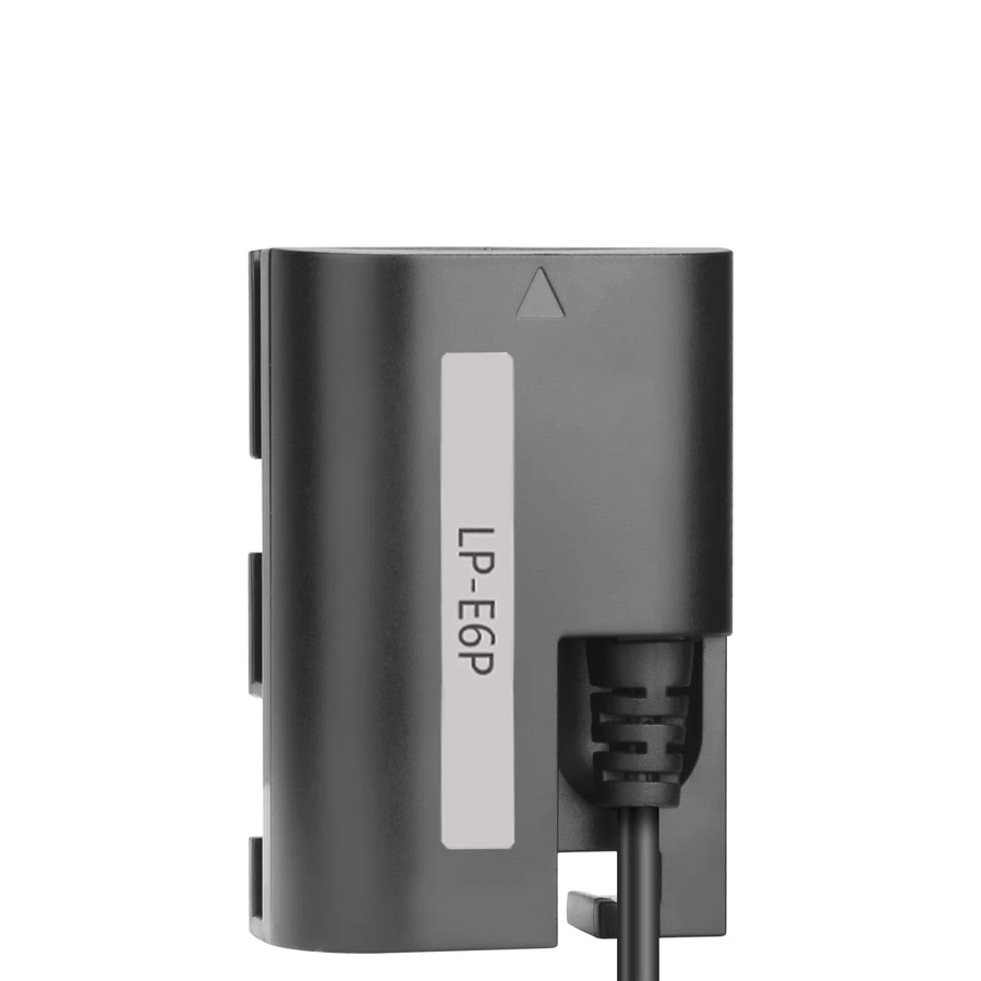 Probty D-Tap zu LP-E6P und USB-C zu LP-E6P Dummy-Akkukabel für Canon EOS 5D Mark IV, 6D Mark II, 80D, 90D, R5, R6 Mark II, R7 in Schwarz - Bild 2
