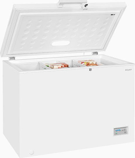 Exquisit GT320-HE-040E Gefriertruhe, Upright, Weiss, H x B x T: 188 x 58 x 66 cm - Bild 1