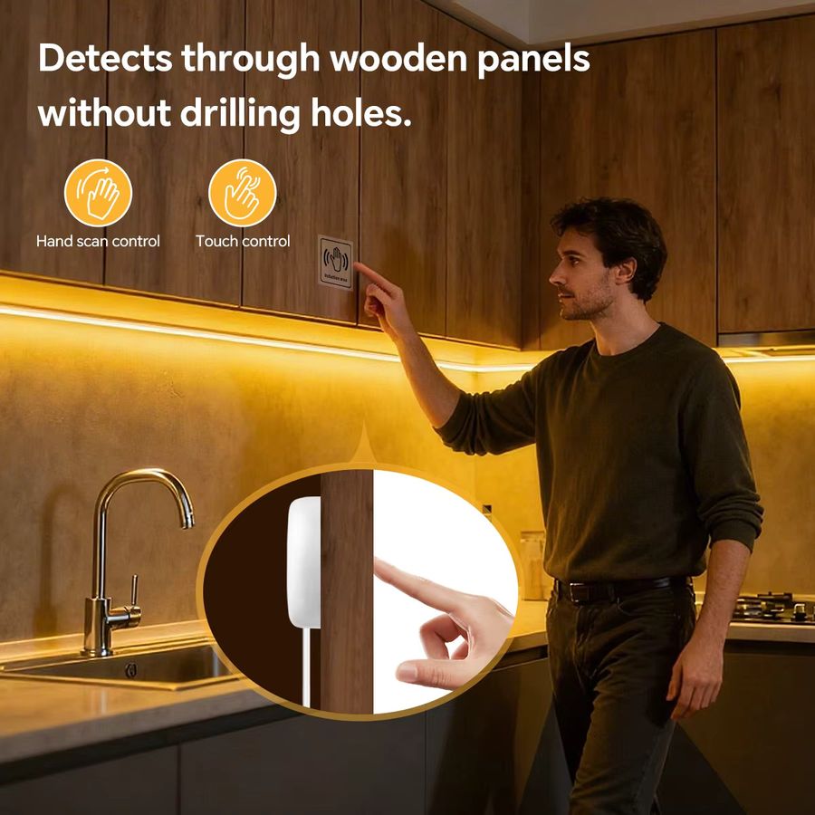 Gut! 24V COB Neonlichtband für Schminkspiegel mit Touch-Sensor-Schalter und Dimmer, Silikagel - Bild 5