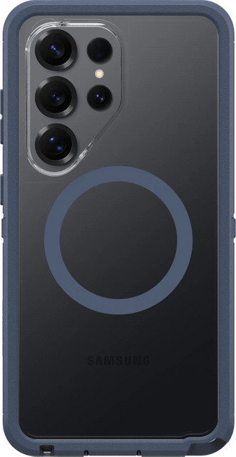Otterbox Defender Magnetisches Backcover für Samsung Galaxy S26 Ultra in Transparent mit blauem Rand - Bild 1