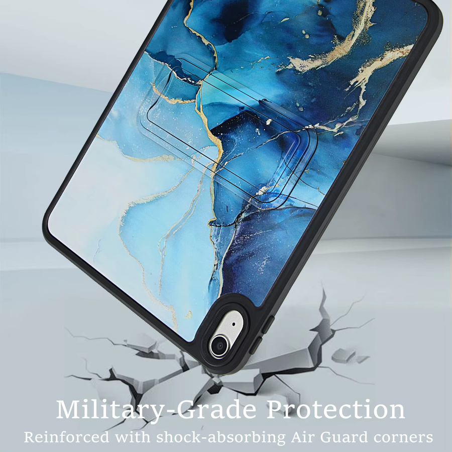 Schutzhülle für Apple iPad in Blau mit Hard PC und TPU Stand Cover Case - Bild 3