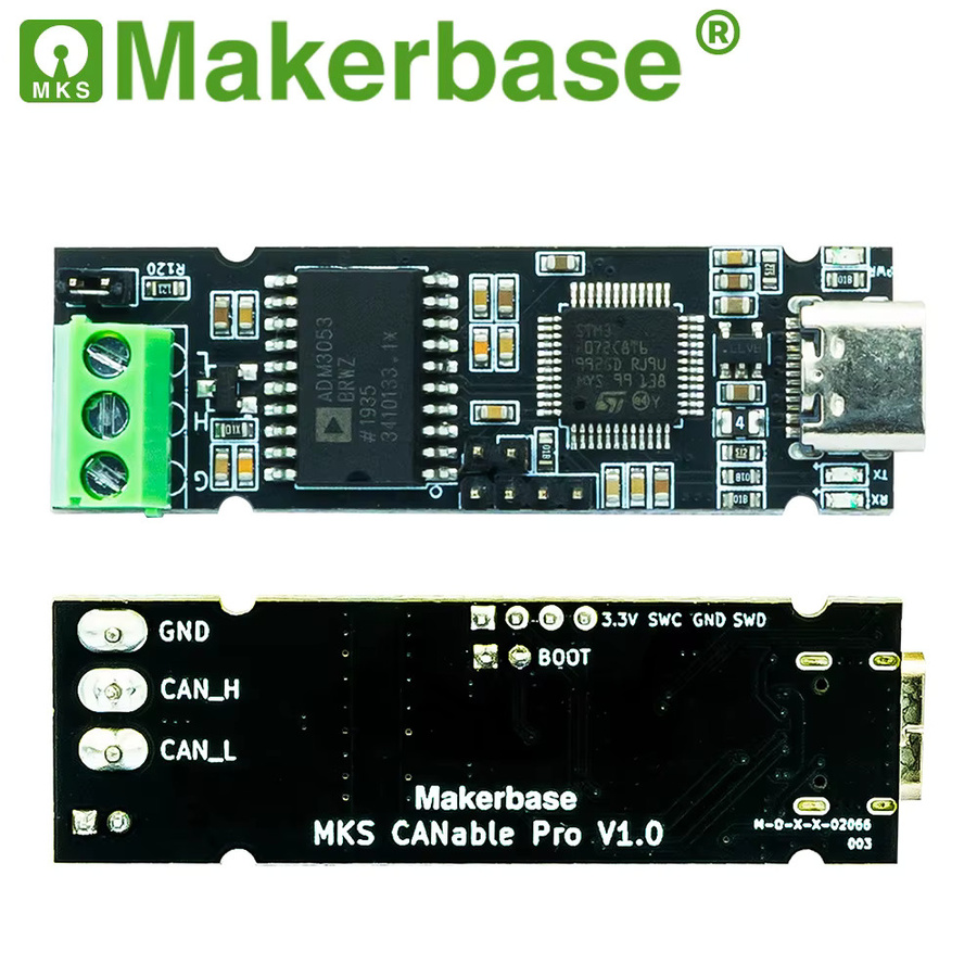 Makerbase CANable USB zu CAN Canbus Debugger Analysator Adapter mit USB-C Anschluss in Schwarz - Bild 3
