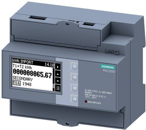Siemens Digitales Hutschienenmessgerät in Grau 7KM2200-2EA30-1HA1 - Bild 1