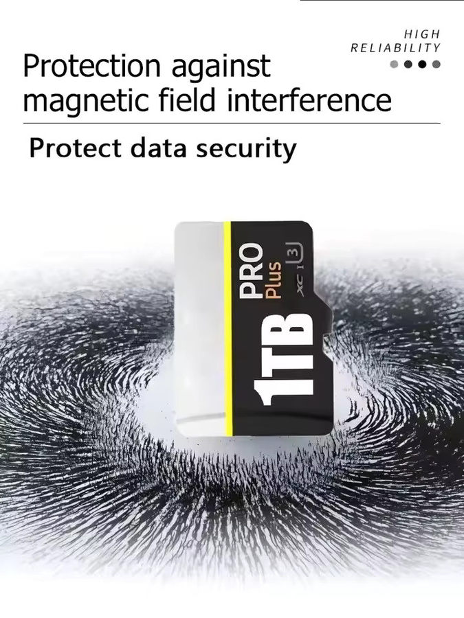 BMAD High-Speed SD-Karte V30 A2 mit Micro TF SD-Adapter für Smartphone, Tablet und PC, Schwarz - Bild 2