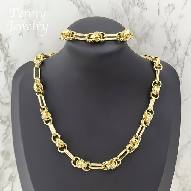 HIPUNK Schmuckset, Halskette, Armband, Gold, Damen - Bild 1