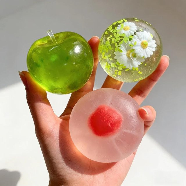 BC Pet Supplies Squishy Grüner Apfel Stressball, Quetschspielzeug - Bild 1