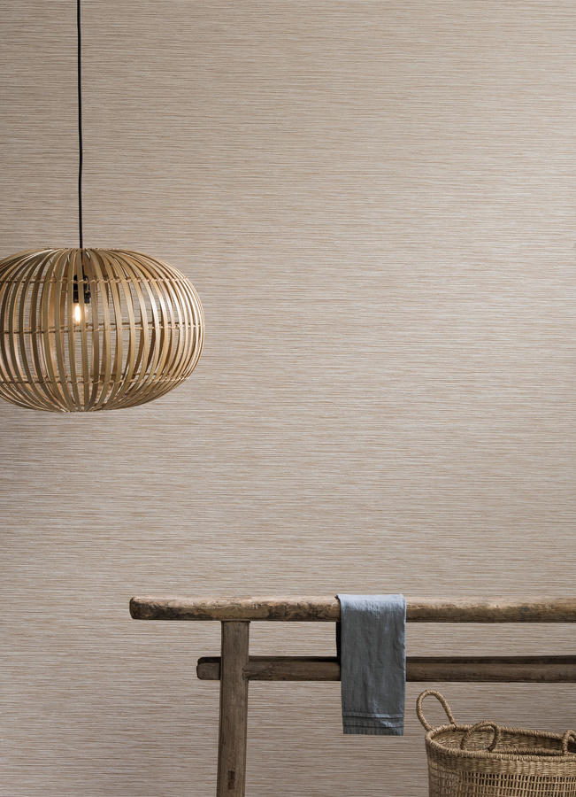 Omexco Tapete Shades of Pale SOP509 beige abstrakte Textil-Vlies Tapete - Bild 1