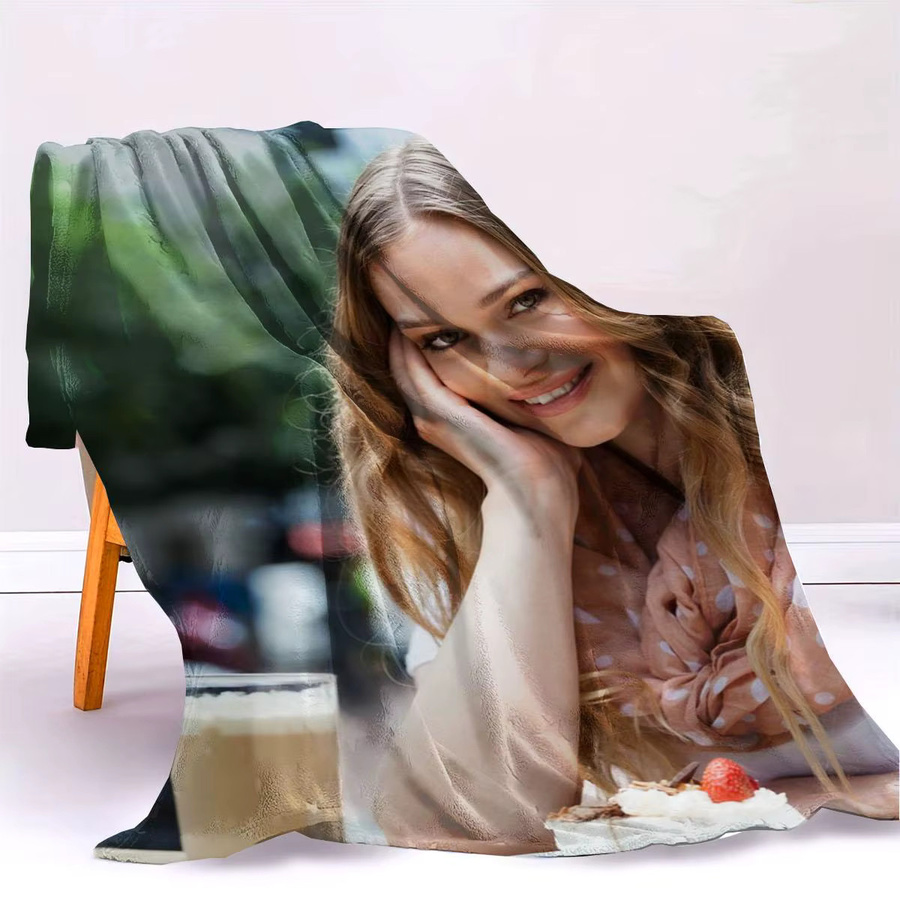 SRH Halloween Personalisierte DIY-Fotodecke aus Flanell, Mehrfarbig, Weich und Warm für Sofa, Bett oder Outdoor - Bild 3