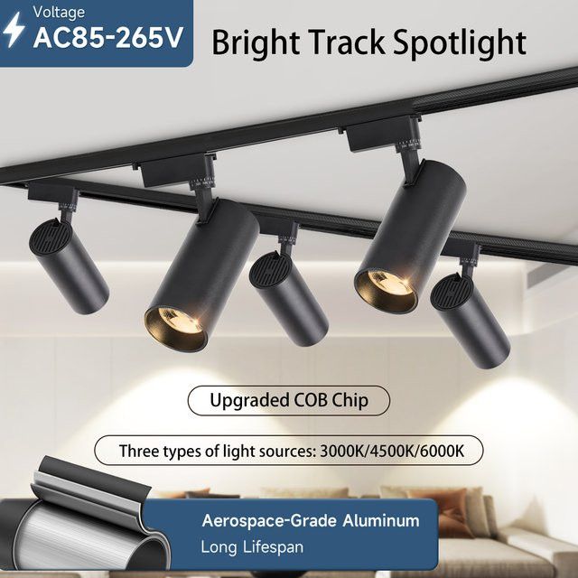 CANMEIJIA LED Schienensystem mit COB-Chip Spotleuchten für Wohnzimmer und Shops - Bild 1