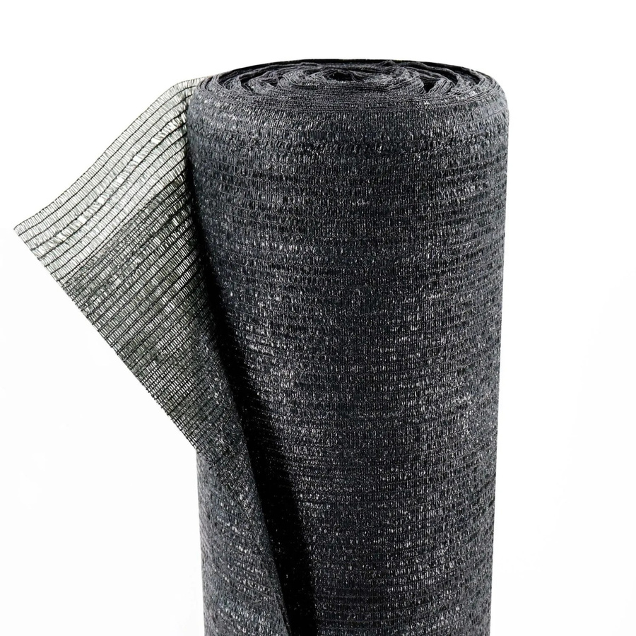 Aquagart Schattiernetz als Zaunblende und Windschutznetz in Schwarz, Länge: 25 m, Höhe: 2 m - Bild 3