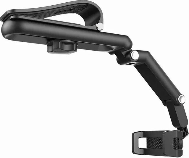 360 Grad drehbare Handyhalterung für das Auto mit Sonnenblenden-Clip in Grau für iPhone, Samsung und Xiaomi - Bild 1