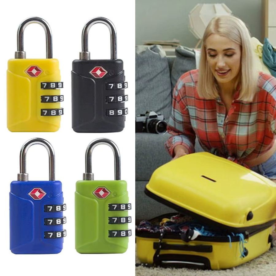 TSA 3-stelliges Zahlenschloss für Koffer und Gepäck in Blau und Multicolour - Bild 3