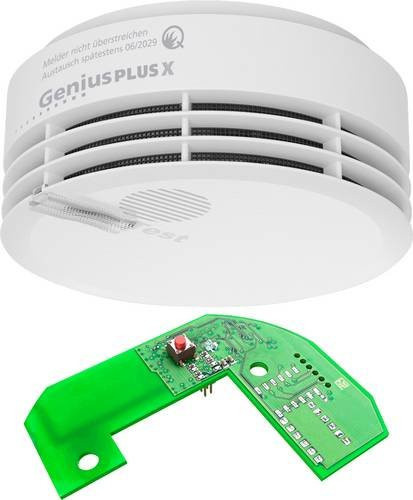 Hekatron Genius Plus X Modell 2020+ Basis X Funk-Rauchwarnmelder in Weiß mit 10-Jahres-Batterie - Bild 1