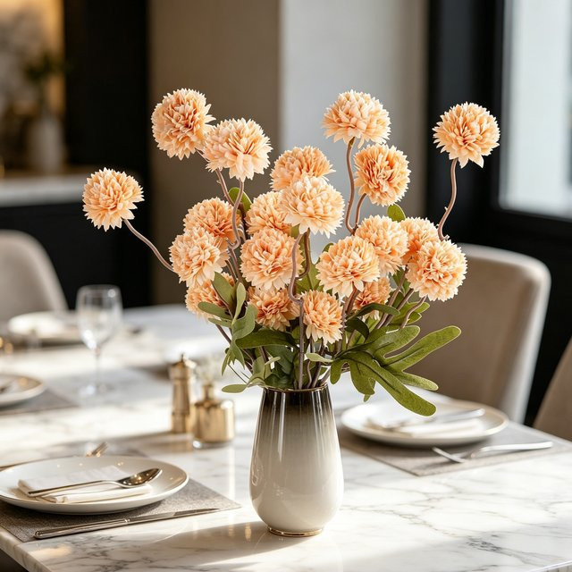 ZQCY Seiden-Chrysanthemen als künstliche Blumen für Tischdekoration, Hochzeiten und DIY-Projekte - Bild 1