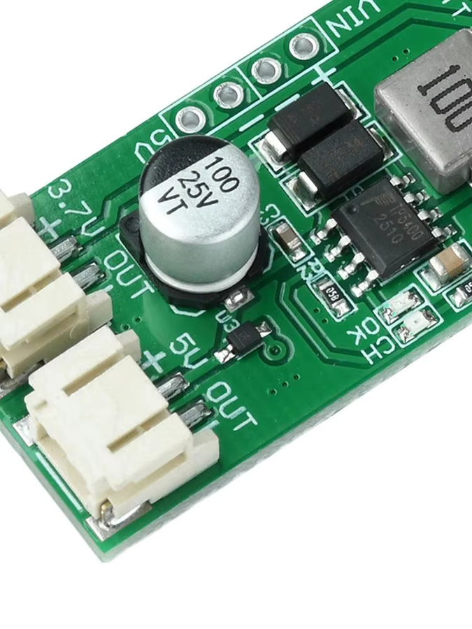 Aideepen TP5400 Lithium-Batterie-Lademodul mit Boost-Konverter, 5 V, 1 A, Micro-USB, Grün - Bild 3