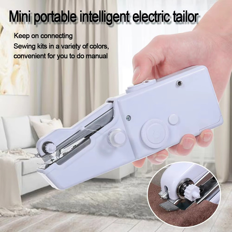 Genenic Mini Tragbare Intelligente Elektrische Handnähmaschine mit Nähset in Weiß - Bild 2