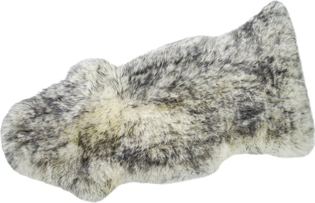 KARAT Schaffell Audrey Premium Lammfell in Black Tip und Grey aus organischer Schafwolle - Bild 1