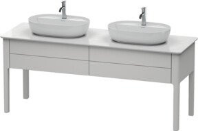Duravit Waschtischunterschrank Luv in Weiß Matt, B/T/H: 173,3 x 57 x 74,3 cm - Bild 1
