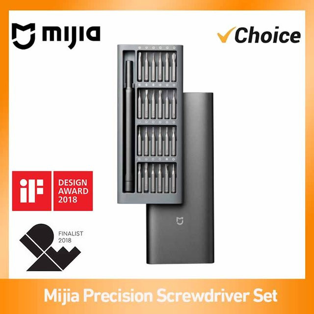 Mijia Professionelles Präzisions-Schraubendreher-Set, 24-teilig, Schwarz, S2-Stahl Magnetbits und Aluminiumgriff im Koffer - Bild 1