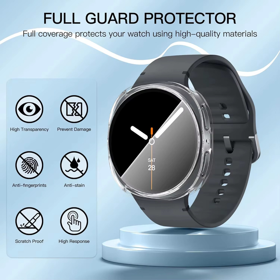Samsung Smartwatch-Schutzhülle, TPU, transparent, Unisex - Bild 5