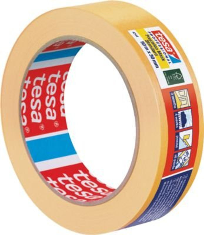 tesa Professional Präzisionskrepp 4344 Washi-Papier Gelb B: 30 mm, L: 50 m - Bild 2