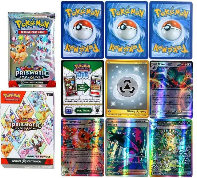 Bandai Pokemon Destined Rivals Prismatic Evolutions Phantasmal Karten, Booster-Kampf-Geschenksets, 60 Stück, ab 6 Jahren, englisch - Bild 1