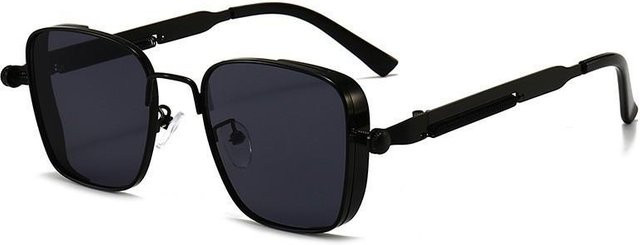 Lucky Black Cat Sonnenbrille, Herren, Vollrand, Square, Metall, Schwarz, polarisiert - Bild 1