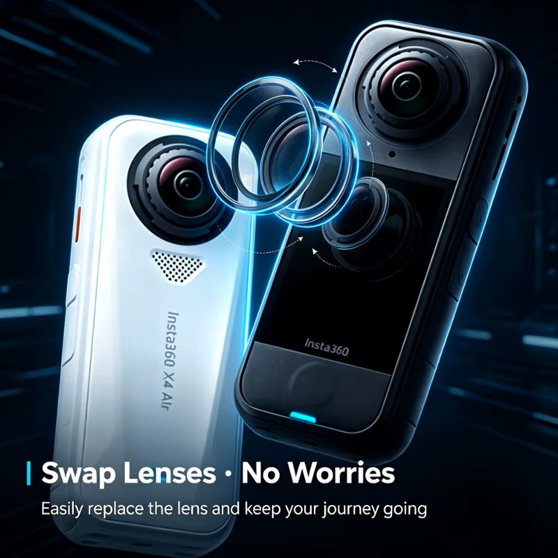 Insta360 X4 Air 360-Grad-Actionkamera in Weiß mit 8K30FPS HDR-Video, FlowState-Stabilisierung und 15m Wasserdichtigkeit für Vlogs und Outdoor-Sport - Bild 6