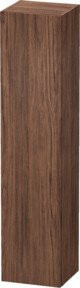 Duravit L-Cube Hochschrank in Nussbaum dunkel mit Glastüren, B: 40 cm, T: 36,3 cm, H: 176 cm - Bild 1