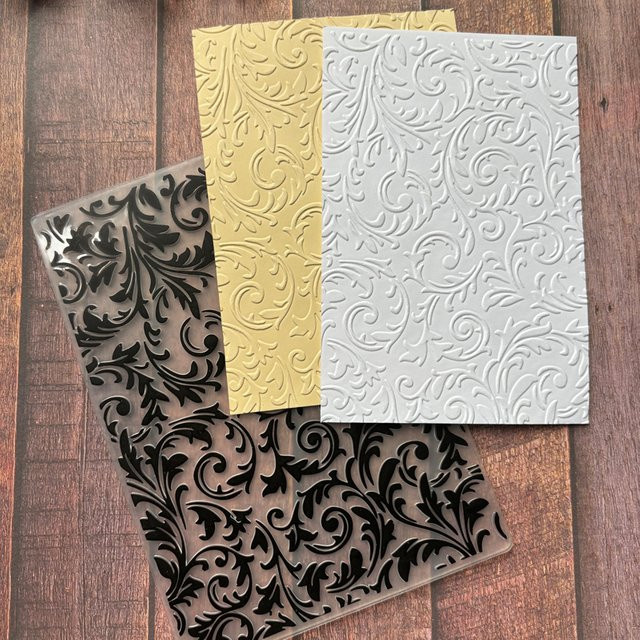 Handgefertigter geprägter Kunststoffordner mit Blumen-Design für Sammelalben und Fotoalben - Bild 1