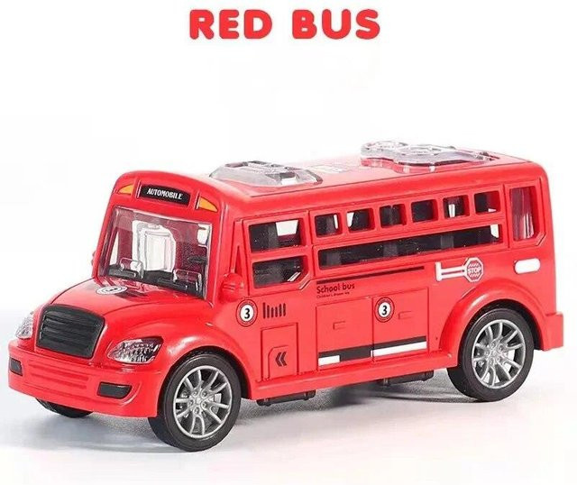 OUZEY Schulbus-Modellauto, rot, ab 3 Jahre - Bild 1