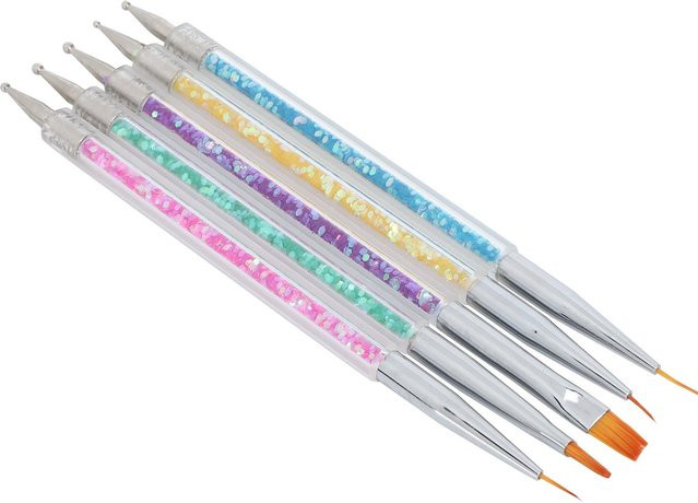GoolRC Nail Art Liner Pinsel, Doppelendiger Dotting Stift, White - Bild 1