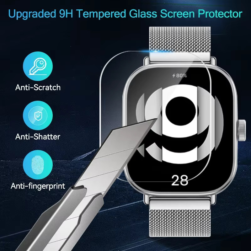 Mptionx Displayschutz für Xiaomi Redmi Watch 4, Glas, transparent, Unisex - Bild 5