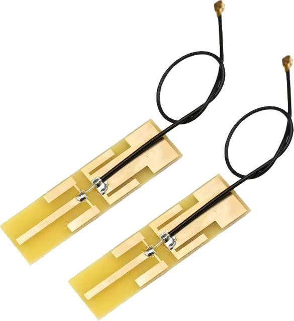 NOWEPOCH 2er-Set Dualband WLAN Antennen 2,4 GHz und 5,8 GHz mit 12 cm Kabel für M.2 NVMe Karten wie Intel 7265 8265 9260 9560 AX200 - Bild 1