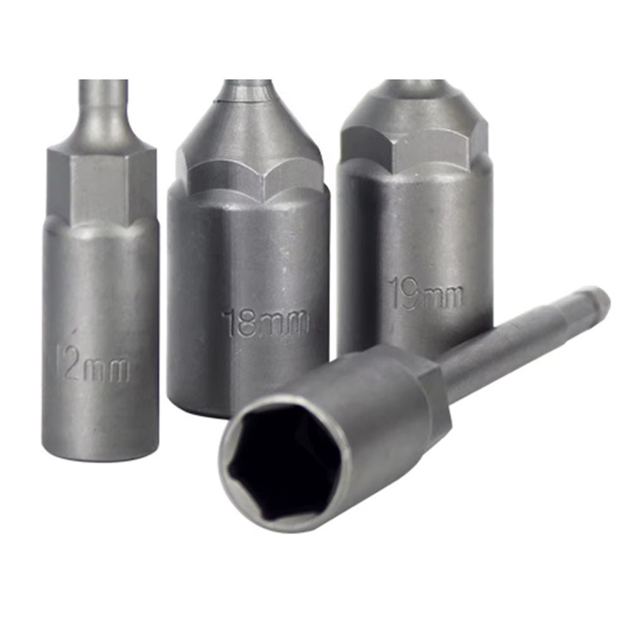 VIBRATITE Magnetischer Sechskantmuttern-Adapter für Bohrer und Schraubendreher, 150 mm, 6 mm und 8 mm Steckschlüssel-Verlängerungshülse für Elektrowerkzeuge - Bild 3