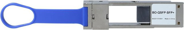 BlueOptics Lenovo kompatibler B306 QSFP28 zu SFP28 Konverter für 100 Gigabit Ethernet, Multimode und Singlemode fähig, Blau - Bild 1